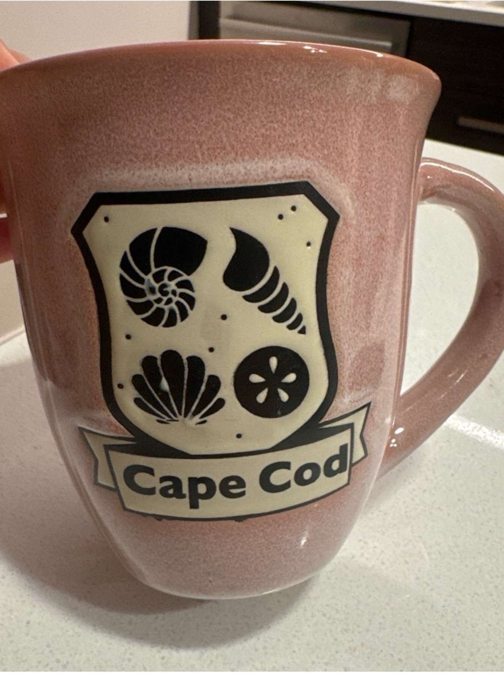 Pink Ceramic Mug - cape cod